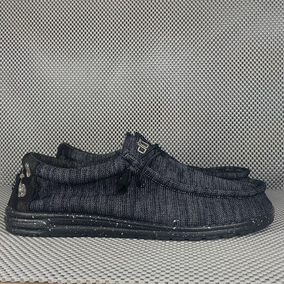 Hey Dude Wally Stretch Midnight Bunker Shoes 12 Slip On Comfort Lightweight - Picture 1 of 9